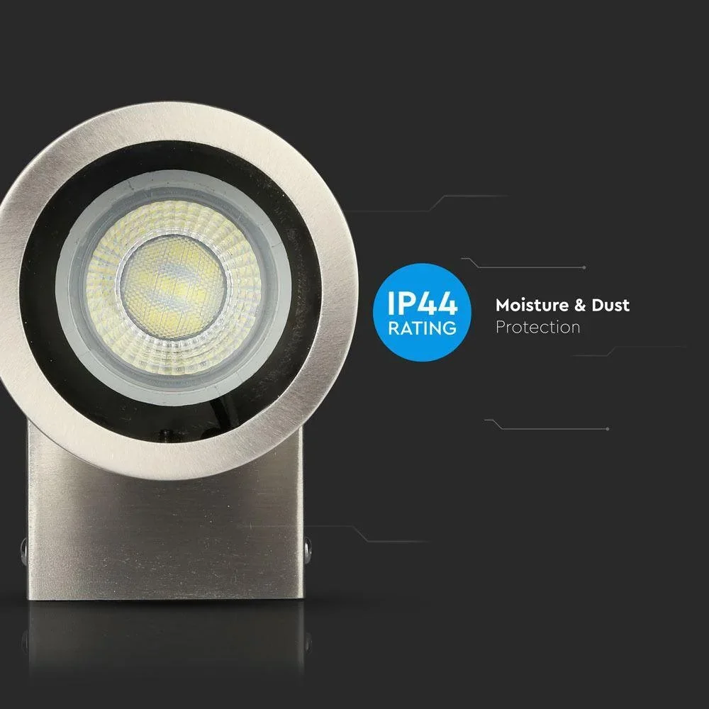 VT-7641 Wandleuchte für den Außenbereich - GU10 - Edelstahl - IP44 - 1