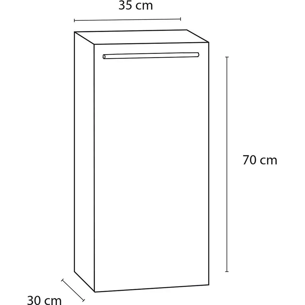 Säulenbox niedrig Force, Gris, richtig - 0