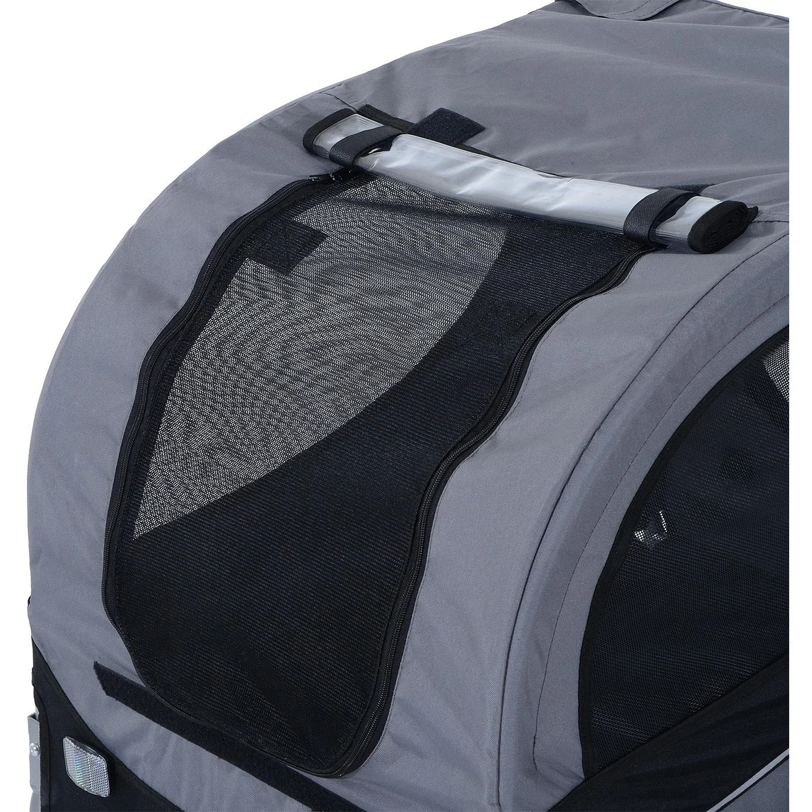 Hundeanhänger Fahrradanhänger Grau - 6