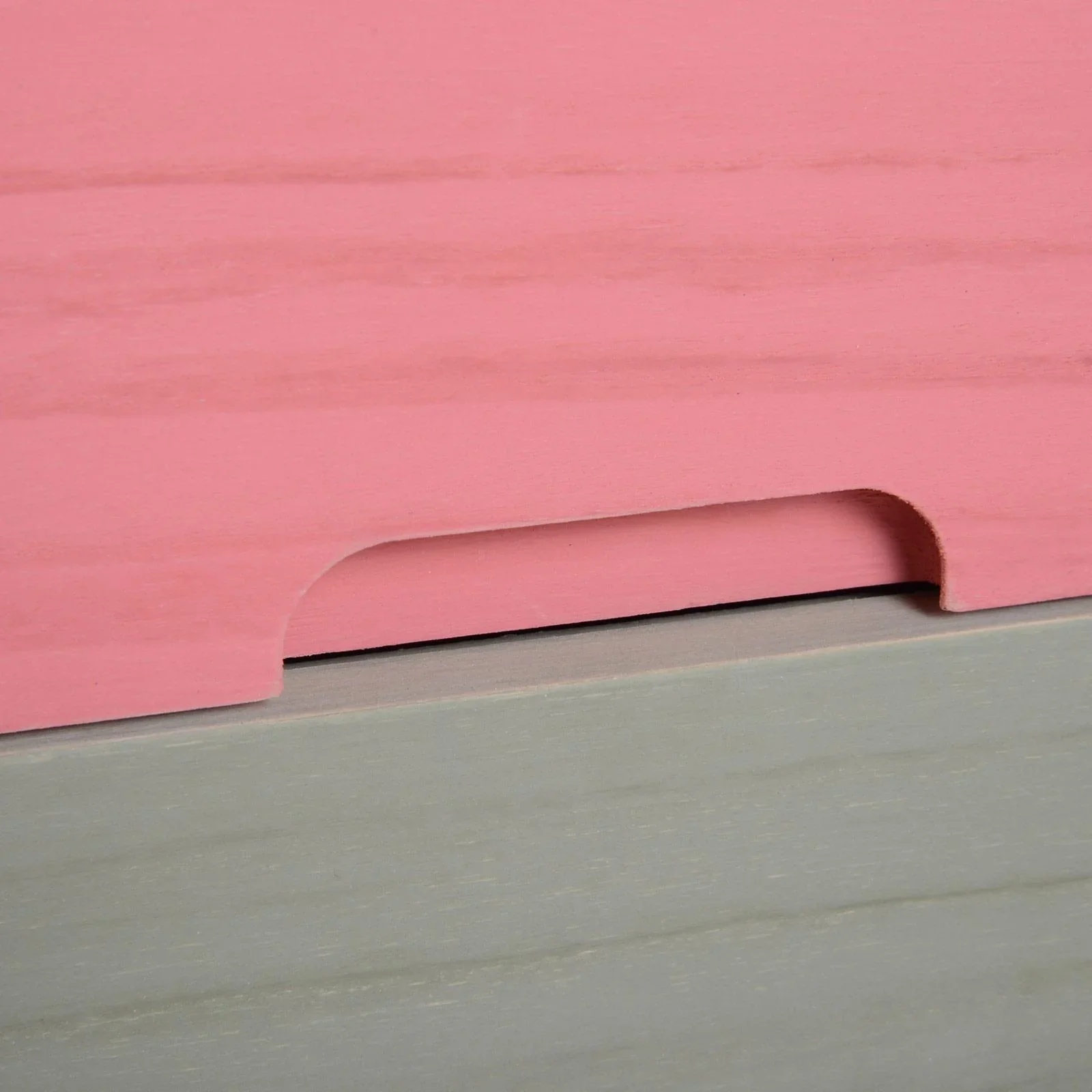 Nachttisch Nachtkommode Flurkommode mit 8 Schubladen Paulownienholz bunt 55 x 30 x 65,5 cm - 3