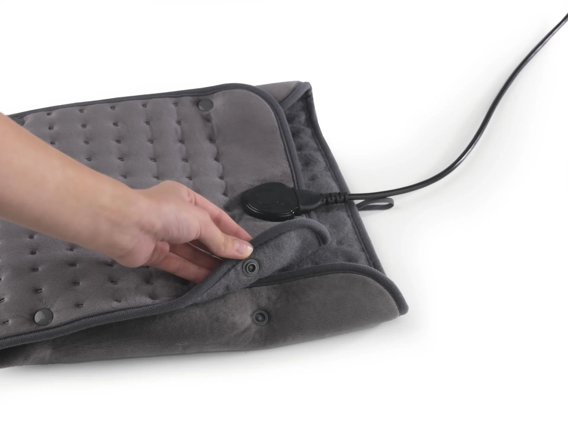 Heizdecke Hand & Fußwärmer 2in1 100W grau - 5