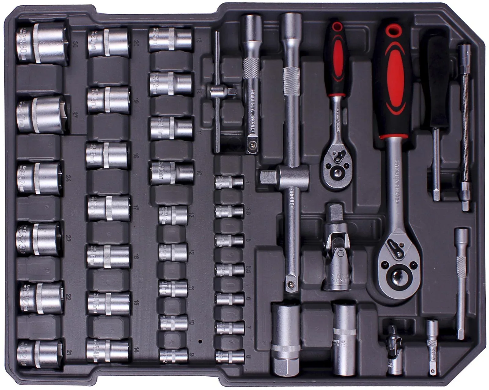 Werkzeugkoffer auf Rollen 186-teilig - 2