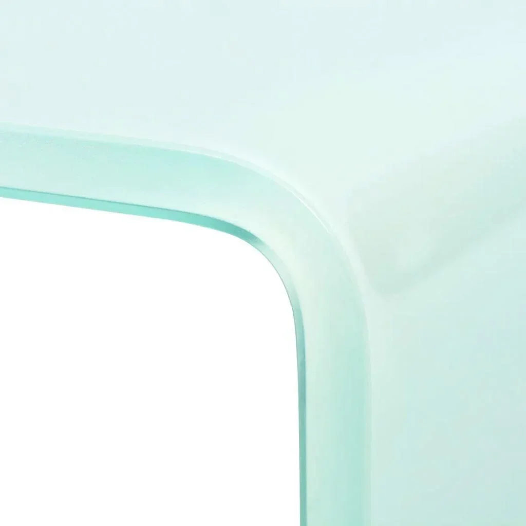 TV-Schrank/Monitorerhöhung weiß 100x30x13 cm Glas - 0