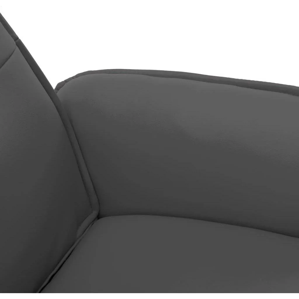 Massagesitz verstellbar mit Fußhocker anthrazit - 0