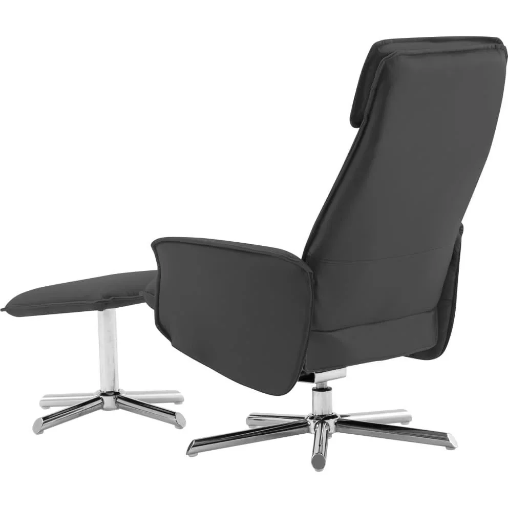 Massagesitz verstellbar mit Fußhocker anthrazit - 5