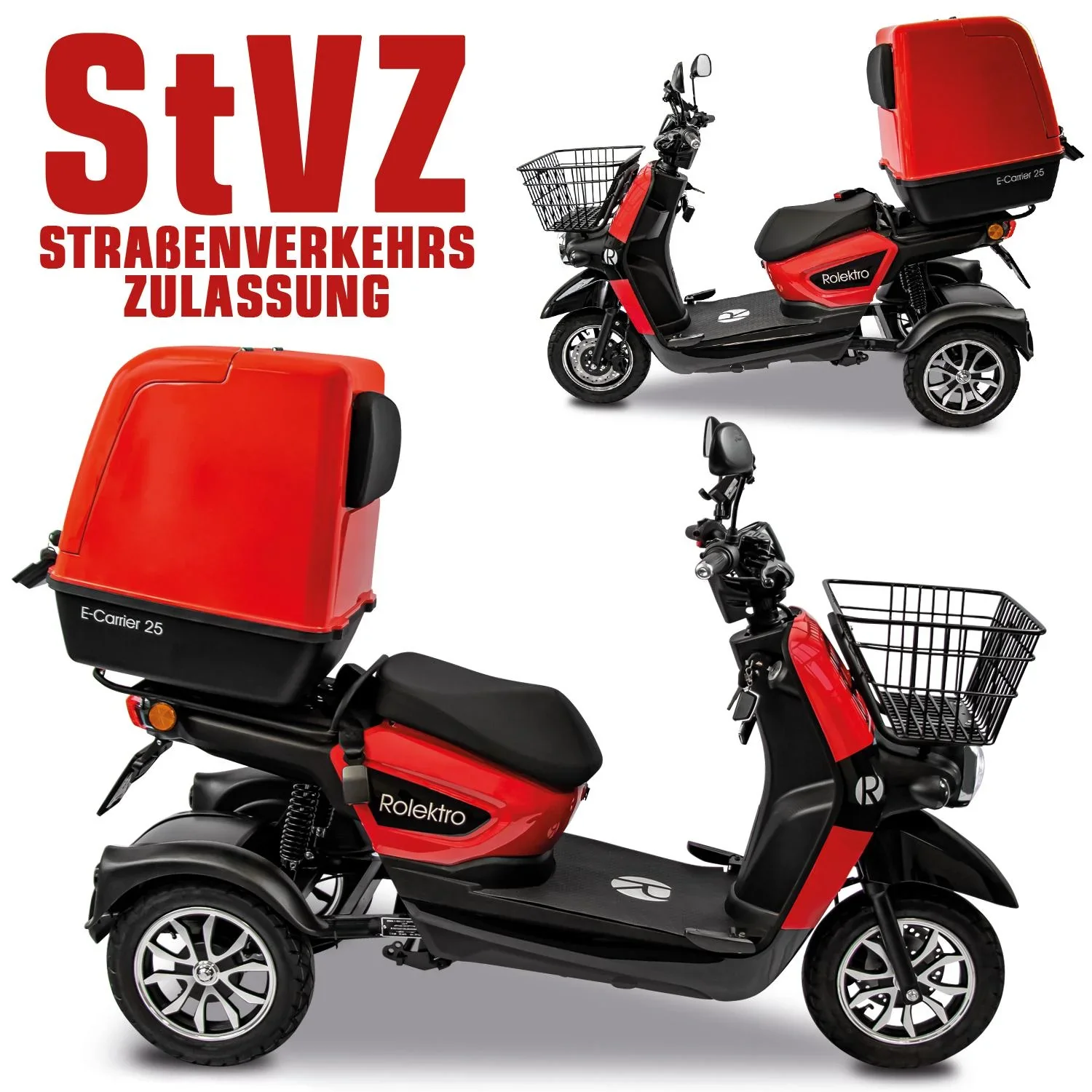 E-Carrier 25 V.3 - mit XXL-Heckkoffer - 1