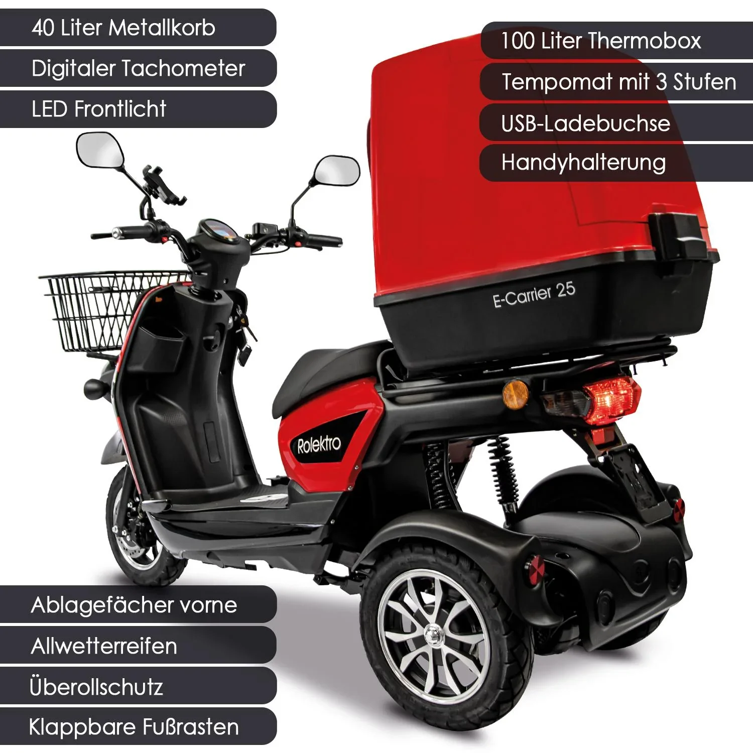 E-Carrier 25 V.3 - mit XXL-Heckkoffer - 7