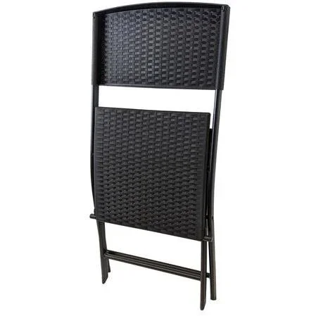 Pro Garden 3-tlg. Gartenmöbel-Set - Schwarz - 0