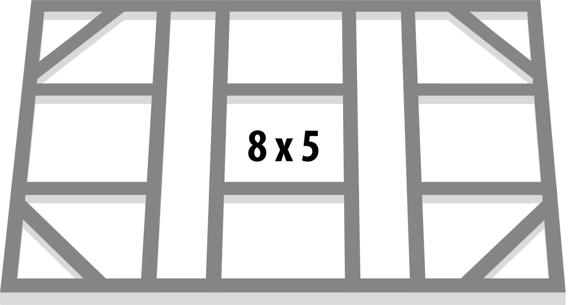Fundamentbodenrahmen 5x8 für Lean To 58 - 0