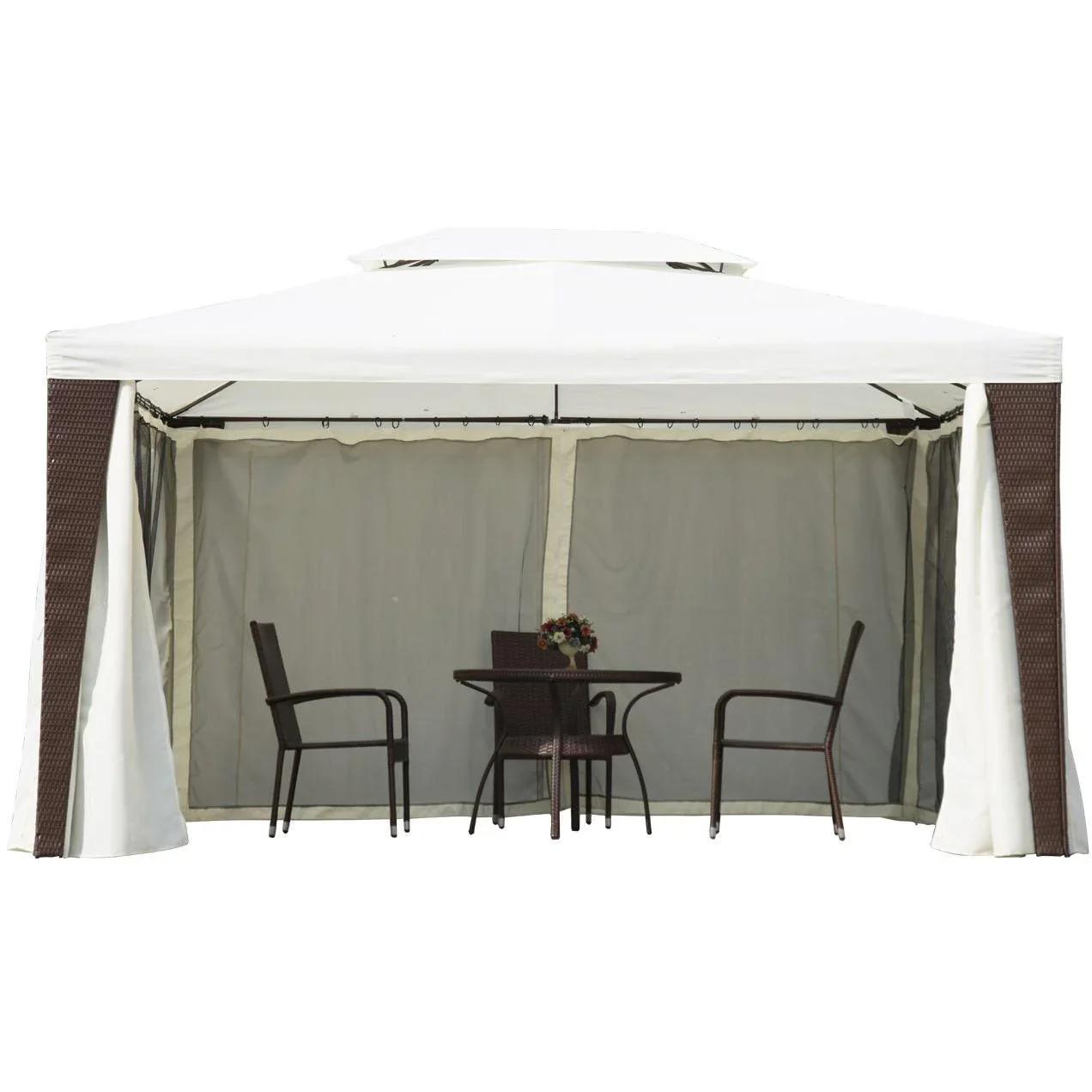 Gartenpavillon inklusive Seitenteile - 7