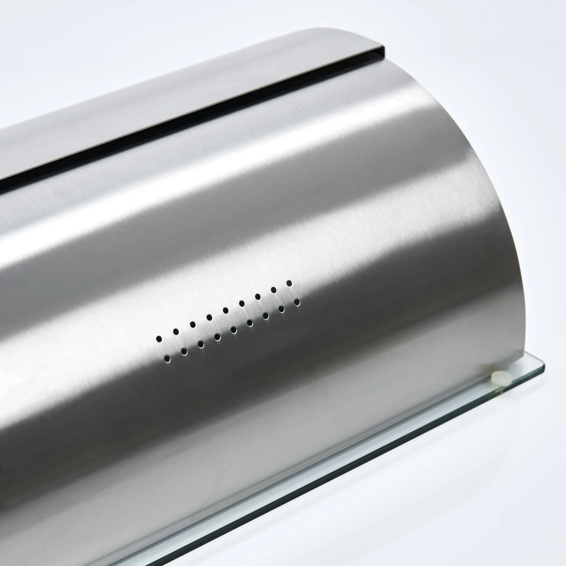 Brotkasten, Glas/Edelstahl - 0