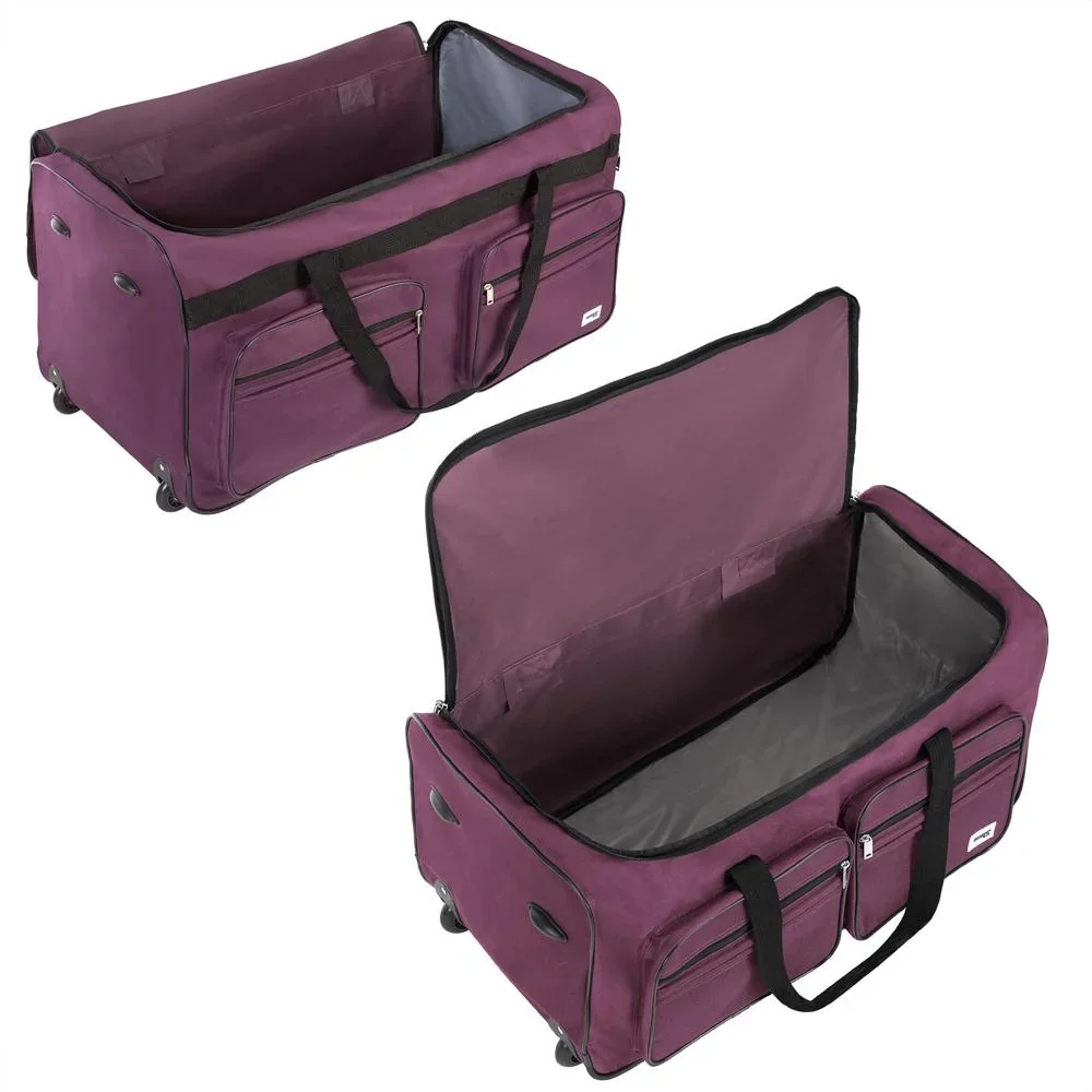 Reisetasche mit Trolley-Funktion - 85L - Lila - Trolley-Tasche - 1