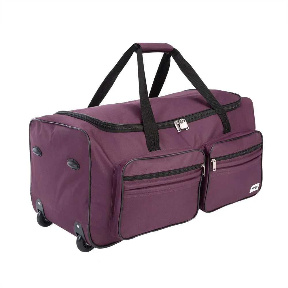 Reisetasche mit Trolley-Funktion - 85L - Lila - Trolley-Tasche - 3