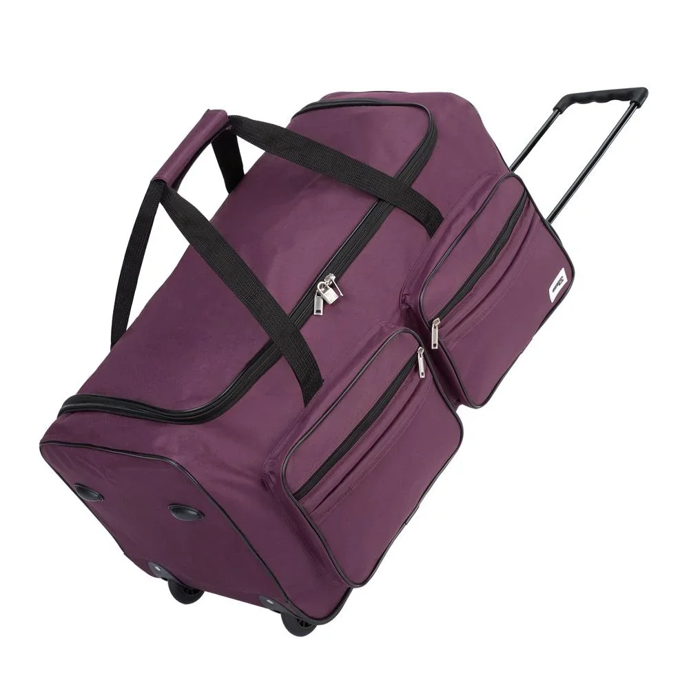 Reisetasche mit Trolley-Funktion - 85L - Lila - Trolley-Tasche - 5