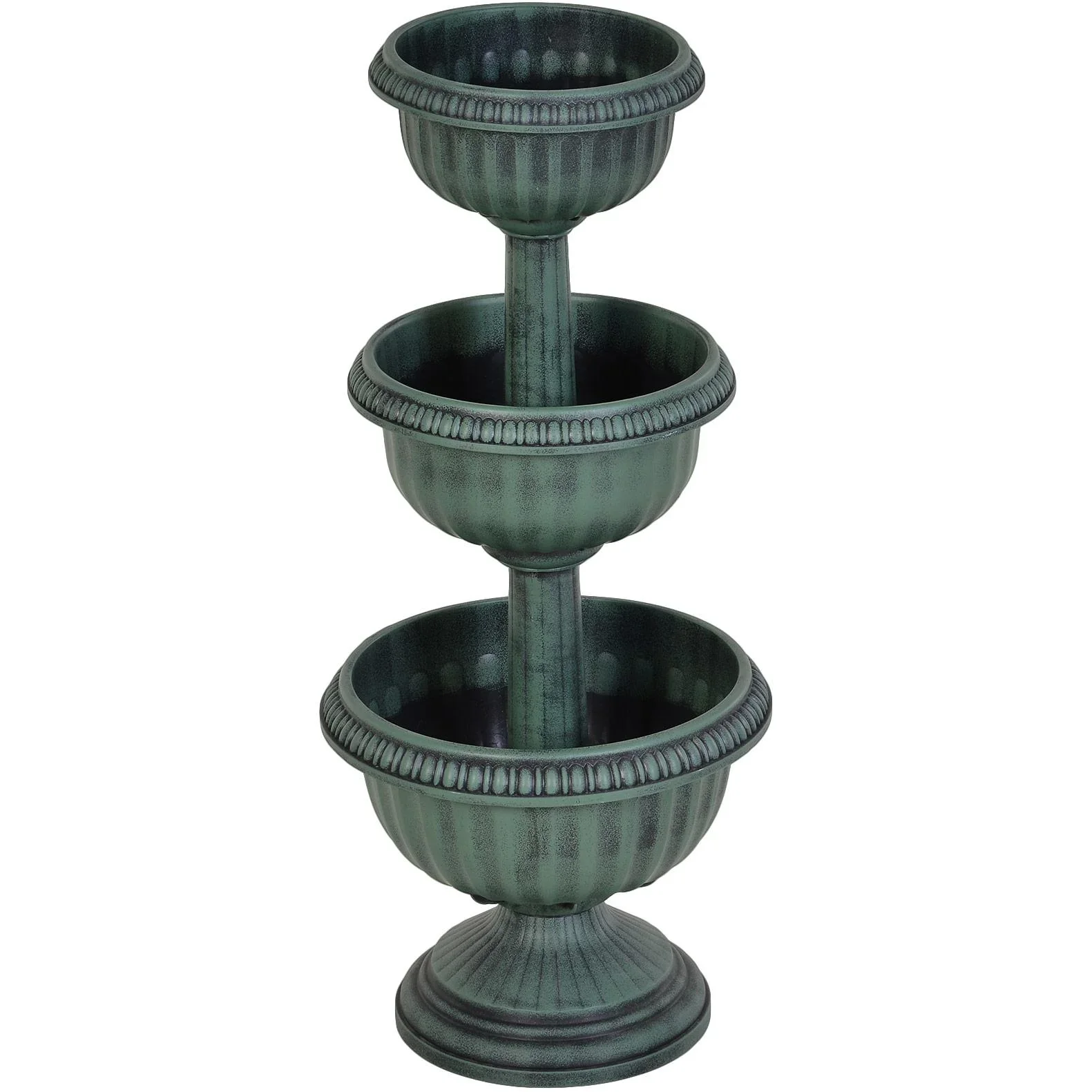 Blumenständer 3-teilig, grün - 7