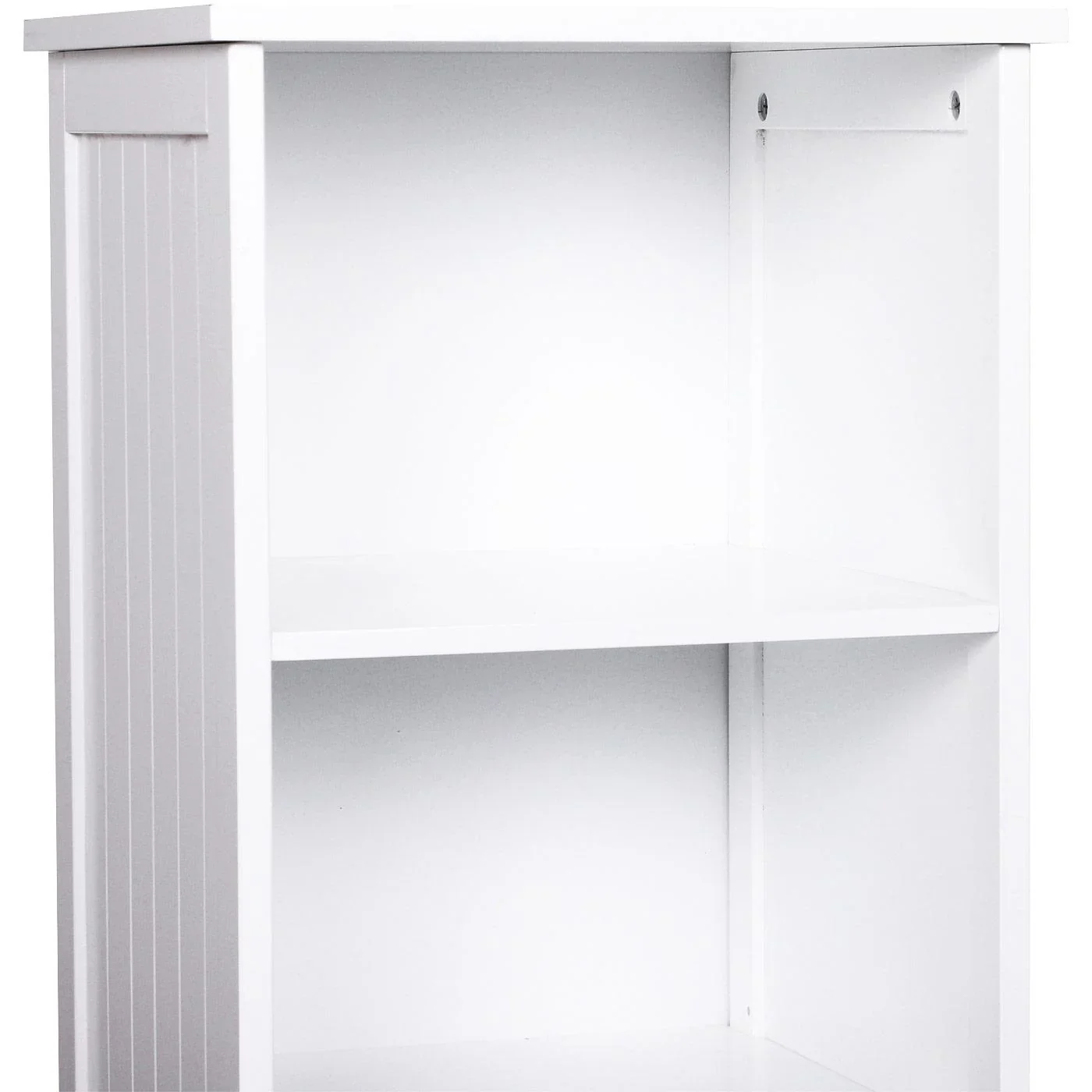 Kommode Badezimmerschrank Badschrank Badregal Standschrank verstellbare Regale Holz Weiß 40 x 38 x 160 cm - 1