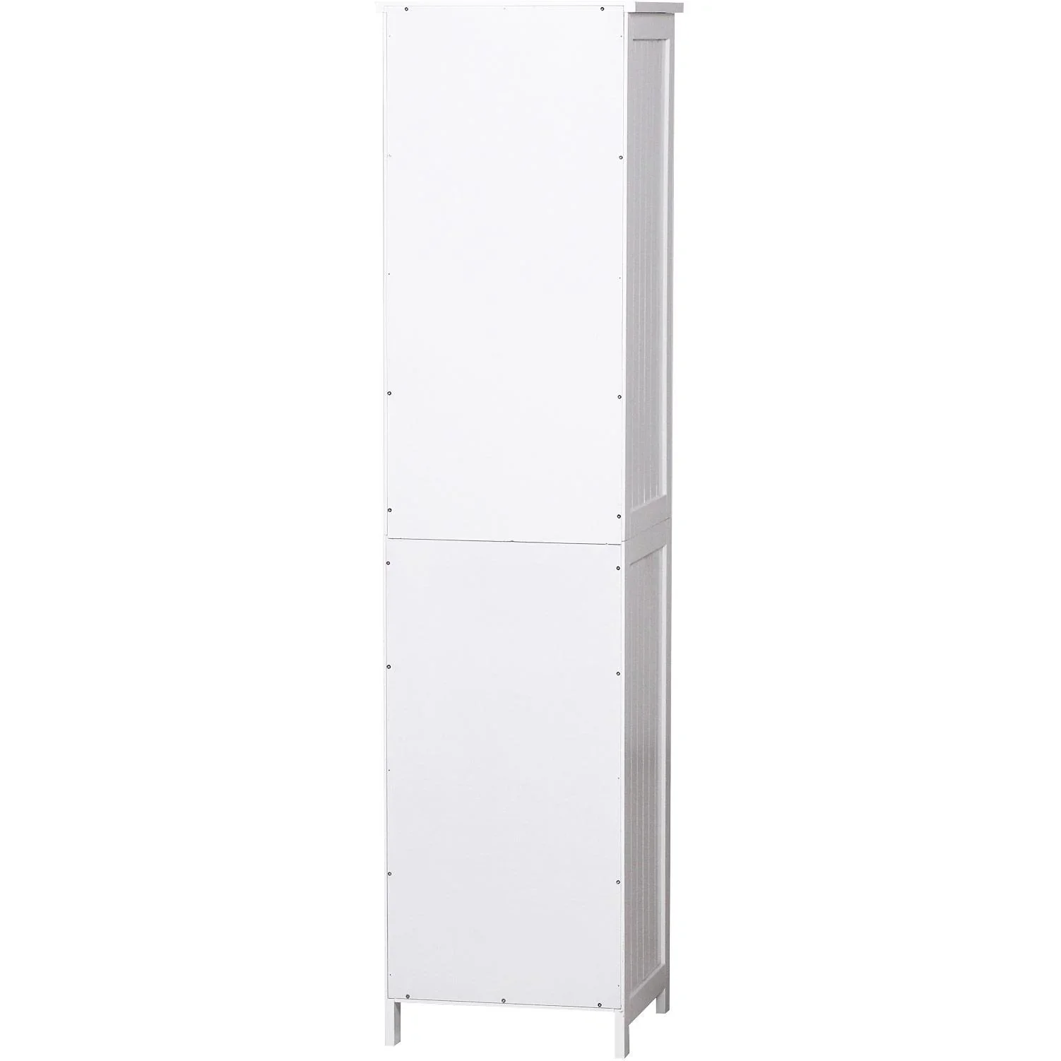 Kommode Badezimmerschrank Badschrank Badregal Standschrank verstellbare Regale Holz Weiß 40 x 38 x 160 cm - 3