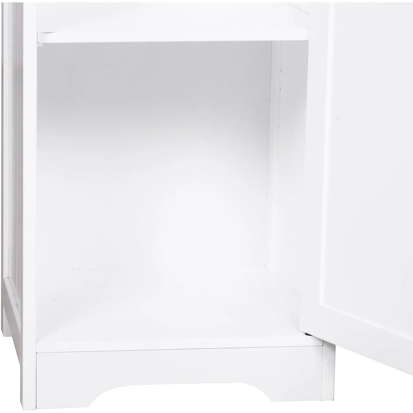 Kommode Badezimmerschrank Badschrank Badregal Standschrank verstellbare Regale Holz Weiß 40 x 38 x 160 cm - 7