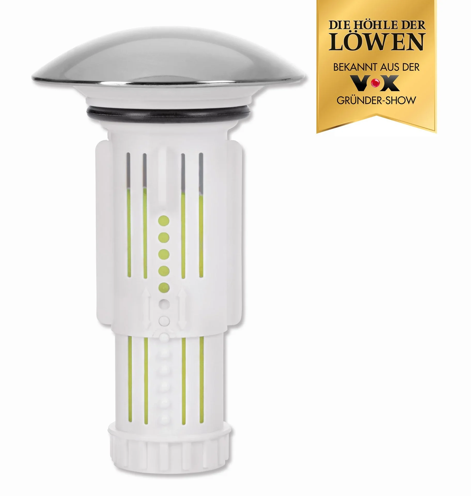 Abfluss-Fee mit Duftstein für Waschbecken, Apfel-Zitrone - 3