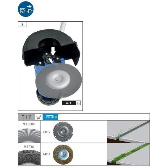 Elektrische Fugenbürste GRF401 - - 0