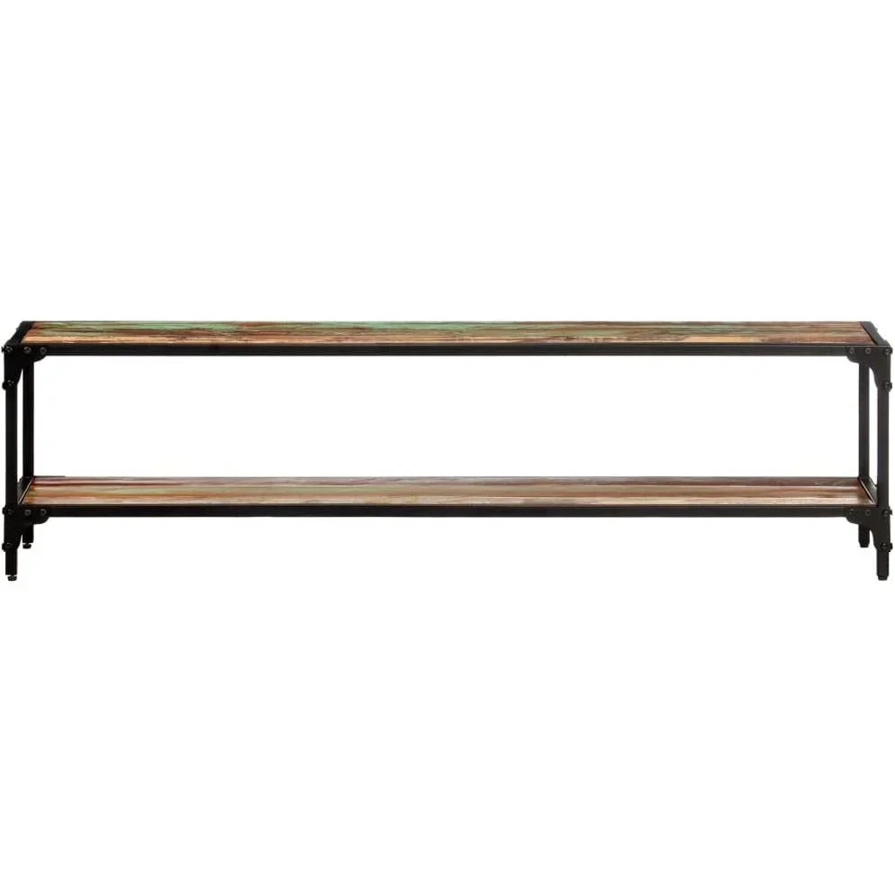 TV-Schrank 150x30x40 cm aus massivem recyceltem Holz - 0