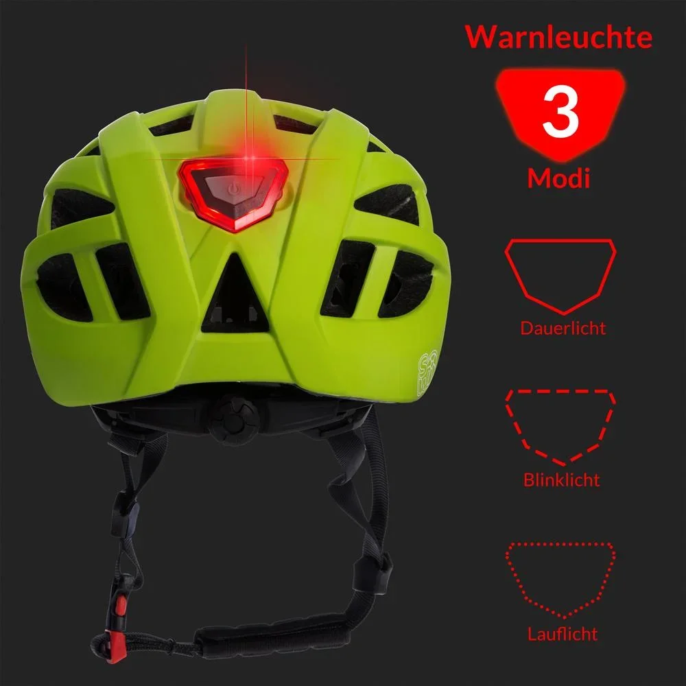 Kinderhelm grün-schwarz Größe M - 0