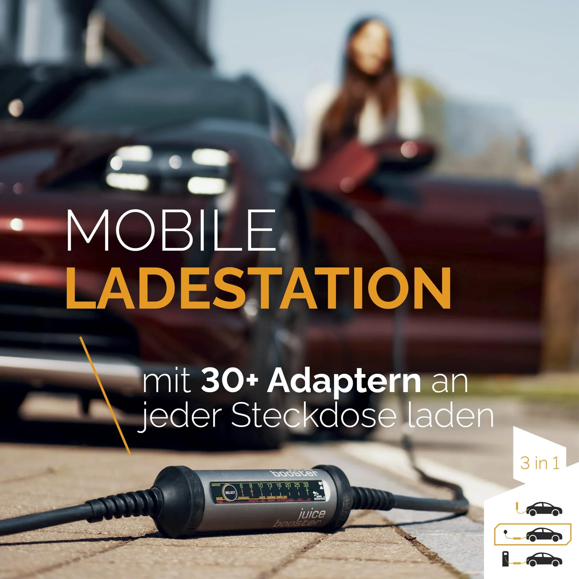 Juice Booster 2 Mobile Ladestation TYP 2 Basic Set EU - 2