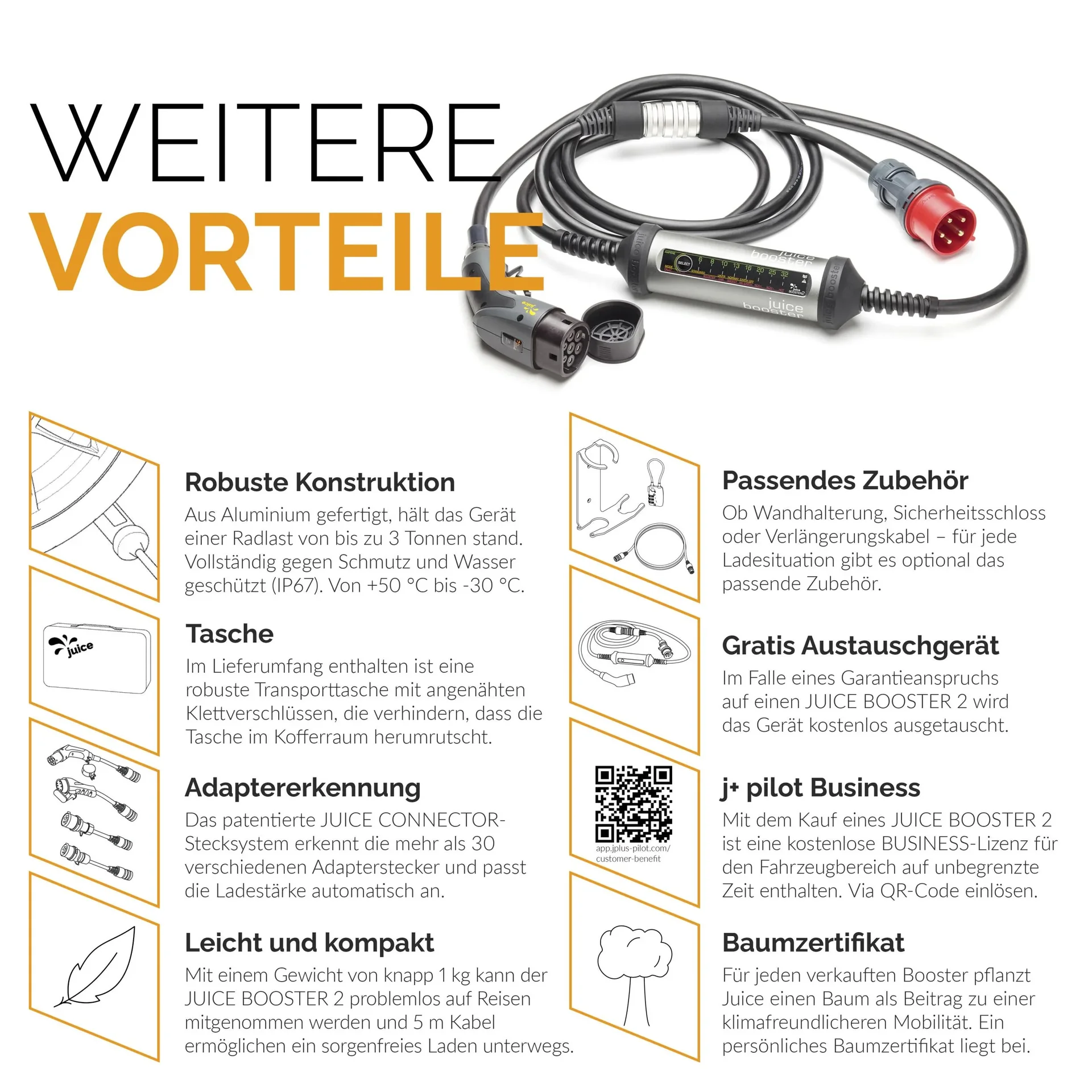 Juice Booster 2 Mobile Ladestation TYP 2 Basic Set EU - 3