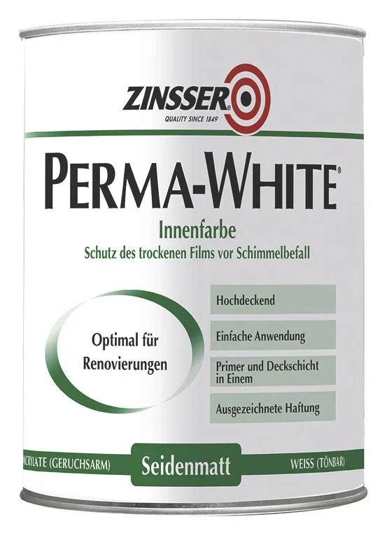 Schimmel Perma-White 1 L hochwertiger Innenanstrich zur Vorbeugung - 0