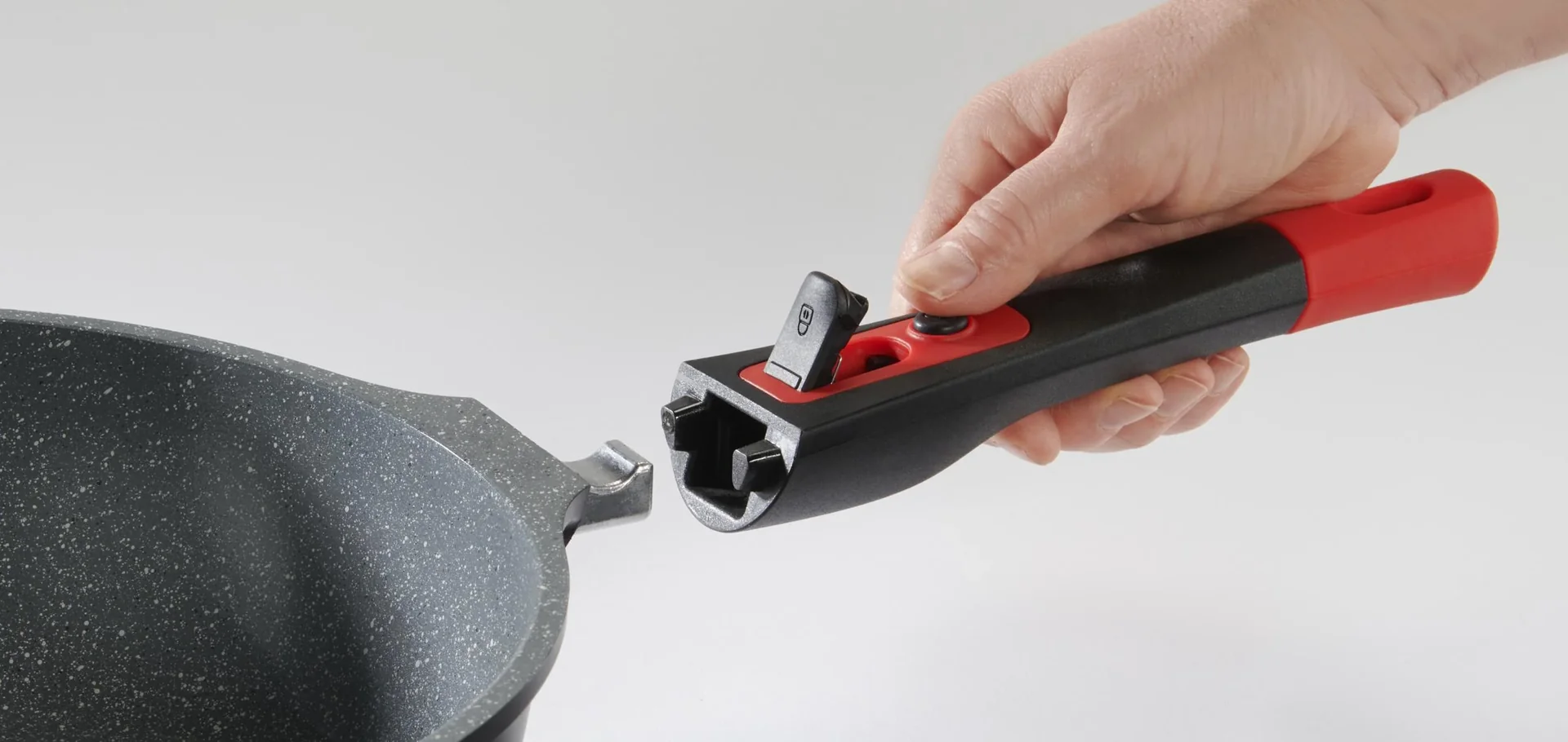 Bratpfanne "Click-Grip", Aluguss, abnehmbarer Griff, 28 cm - 2