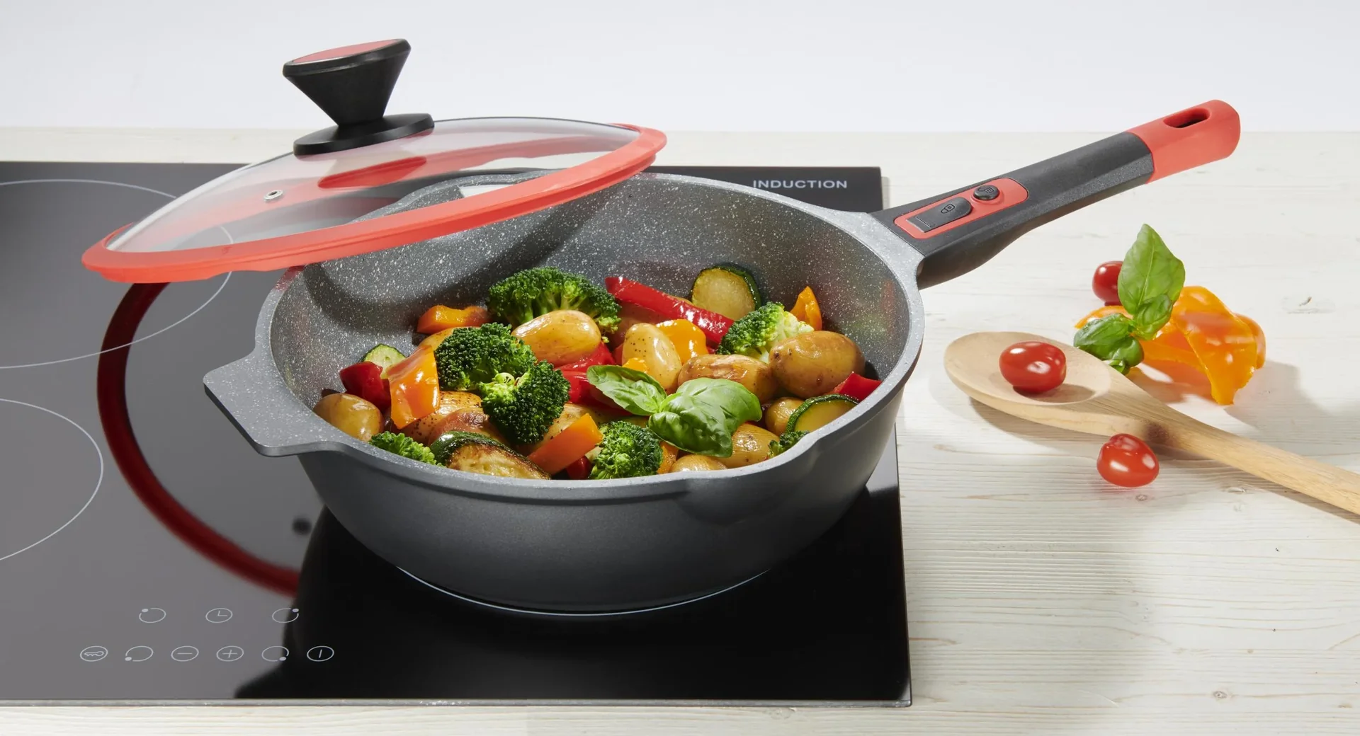 Bratpfanne "Click-Grip", Aluguss, abnehmbarer Griff, 28 cm - 3