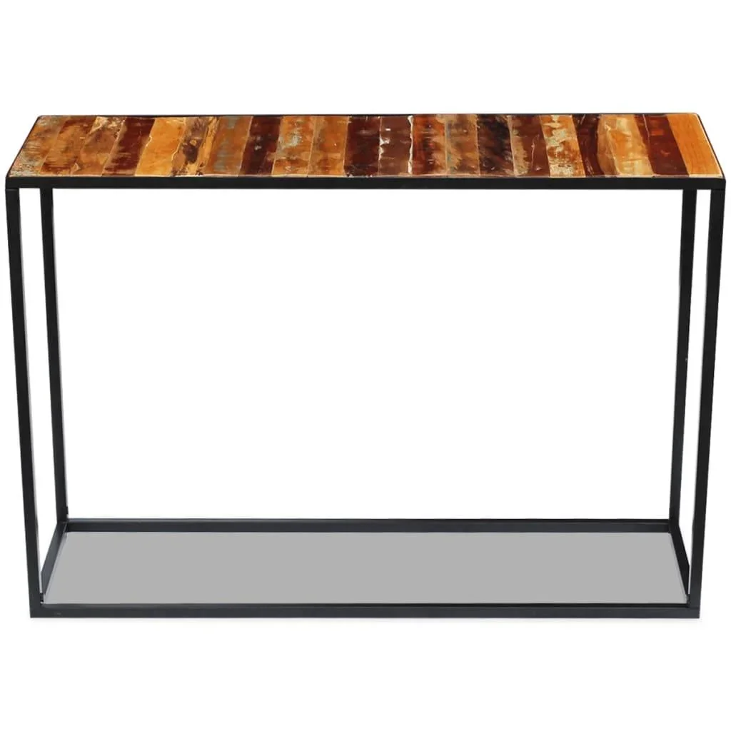 Wandtisch 110x35x76 cm aus massivem recyceltem Holz - 1