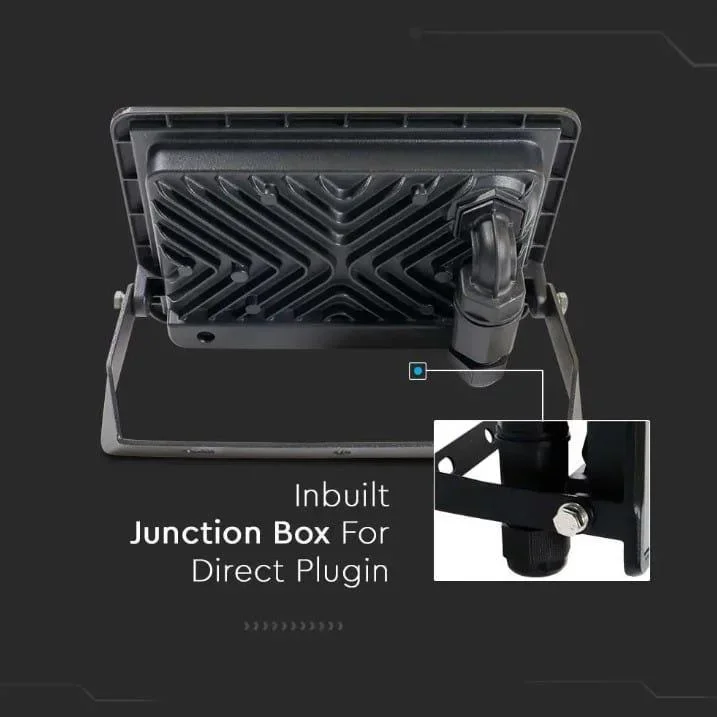 VT-158 LED-Flutlicht - 50W - 4000 Lm - 3000K - Schwarz - 1