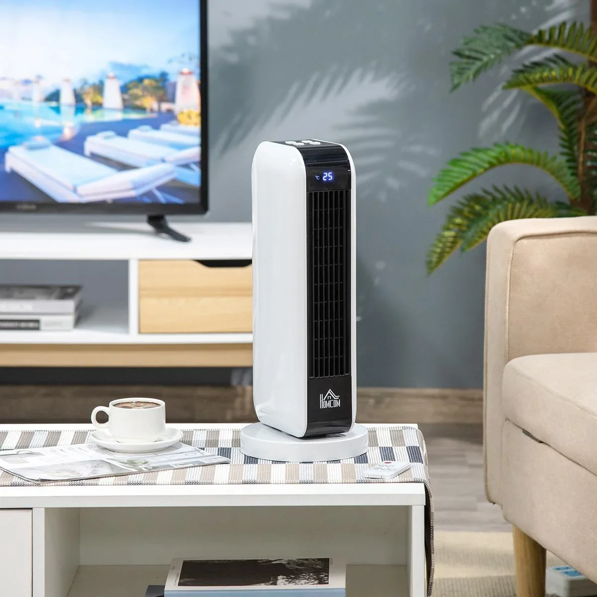 Heizlüfter 2000W 18 cm x 18 cm x 44c m - 0