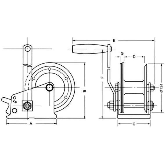 Handwinde - 420 Kg - 0