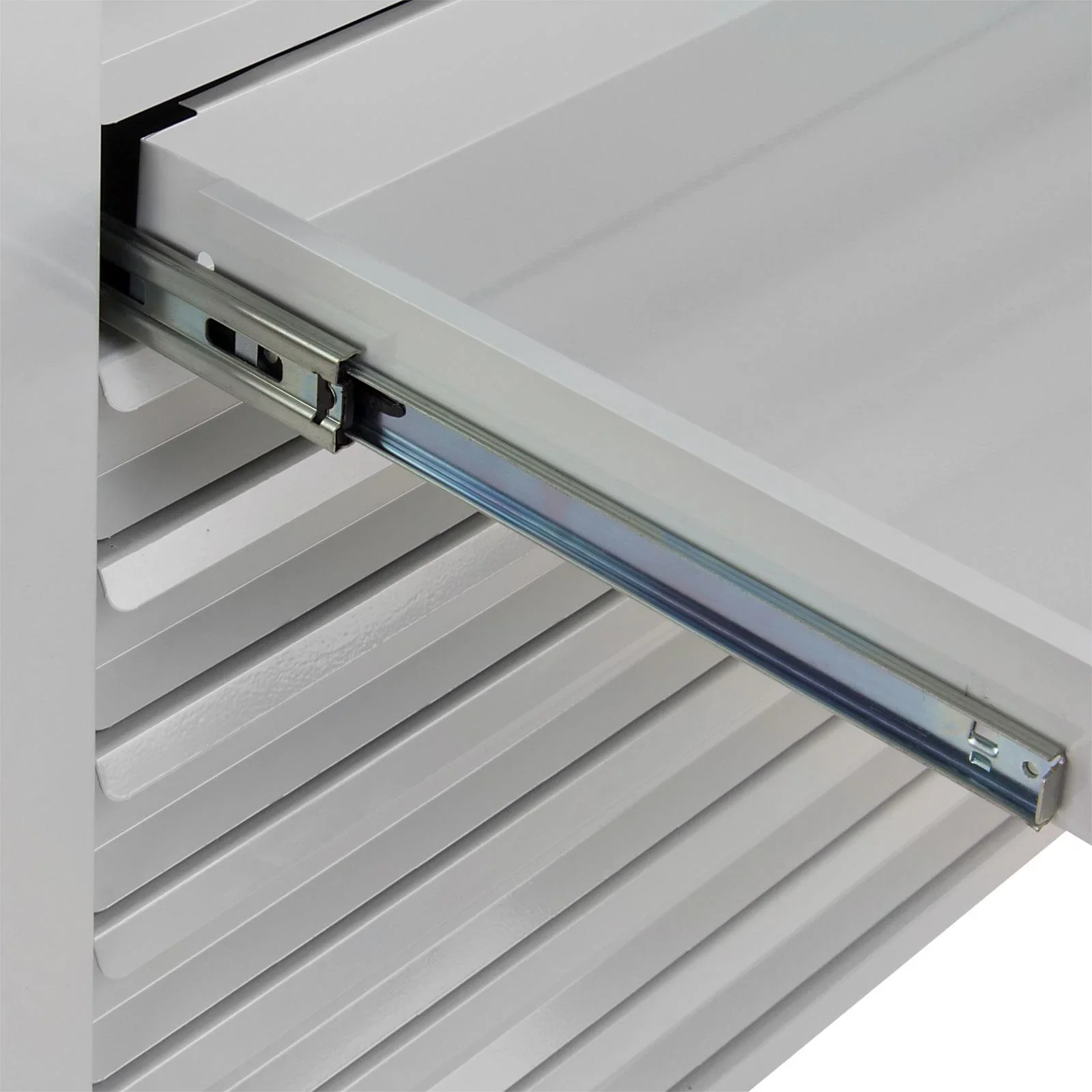 Schubladenschrank / Werkzeugschrank mammut, 10 Schubladen, RAL 7035 - 4