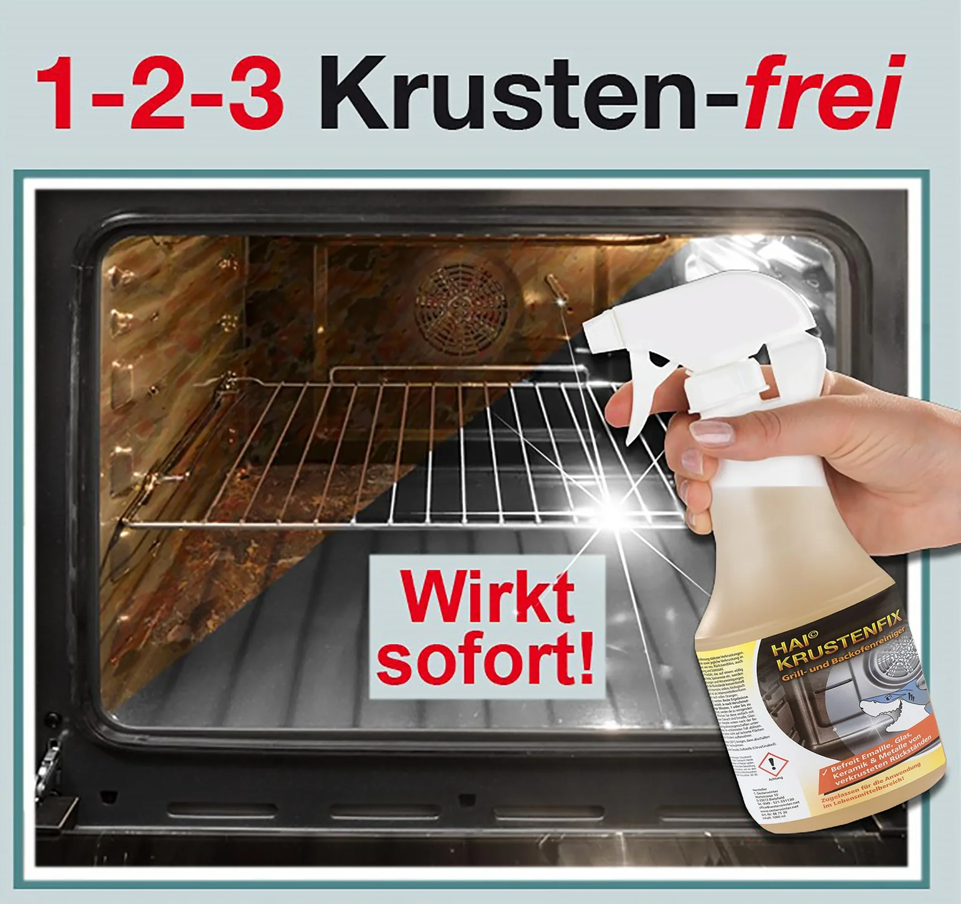 Grill- und Backofenreiniger Krustenfix, Sprühflasche, 250 ml - 2