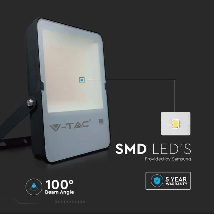 VT-162 LED-Flutlicht - 150 W - 20500 Lm - 4000K - schwarz - Extra effizient - 3