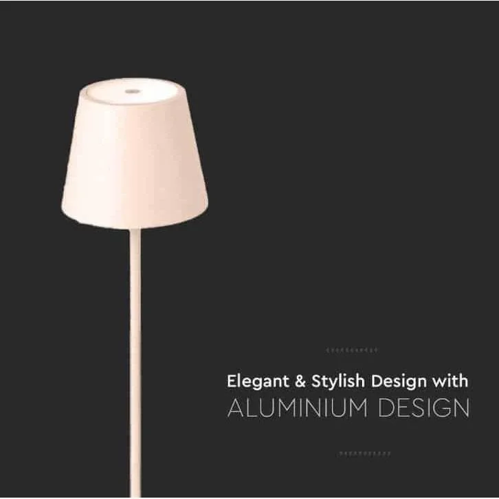 VT-7703 Tischleuchte - 4000K - Dimmbar durch Berührung - Wiederaufladbar - Gold - 0