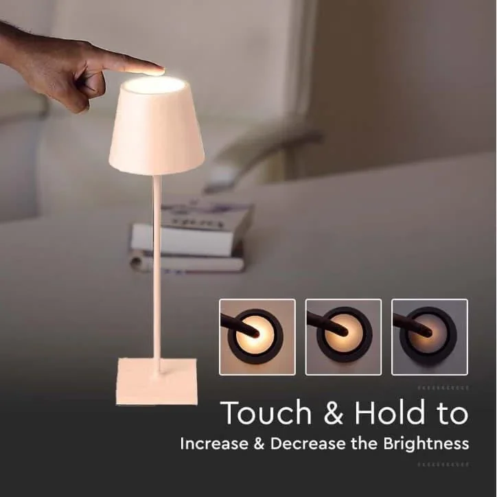 VT-7703 Tischleuchte - 4000K - Dimmbar durch Berührung - Wiederaufladbar - Gold - 1