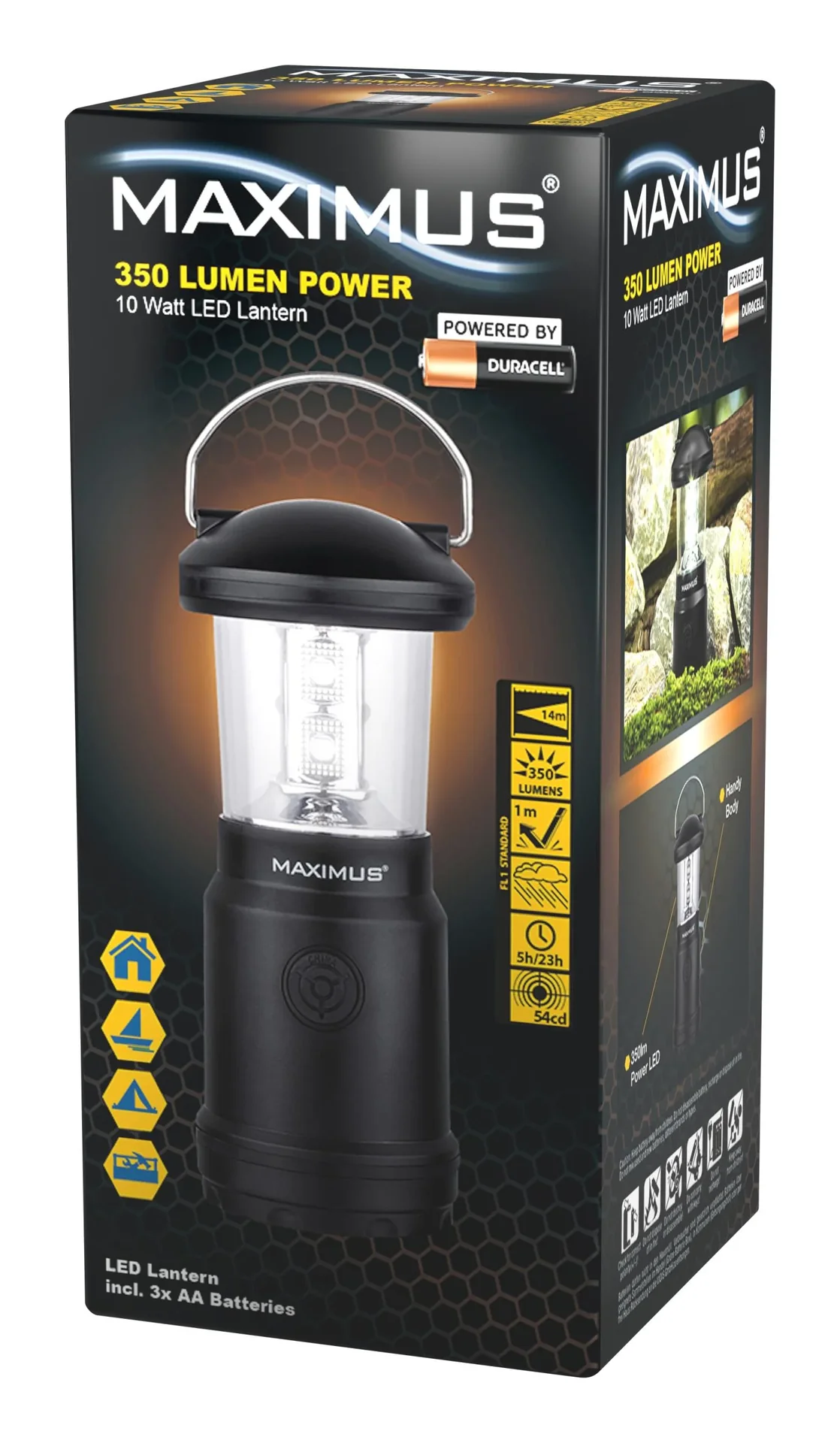 LED Campingleuchte mit Aufhängung und 2 Helligkeitsstufen - 3