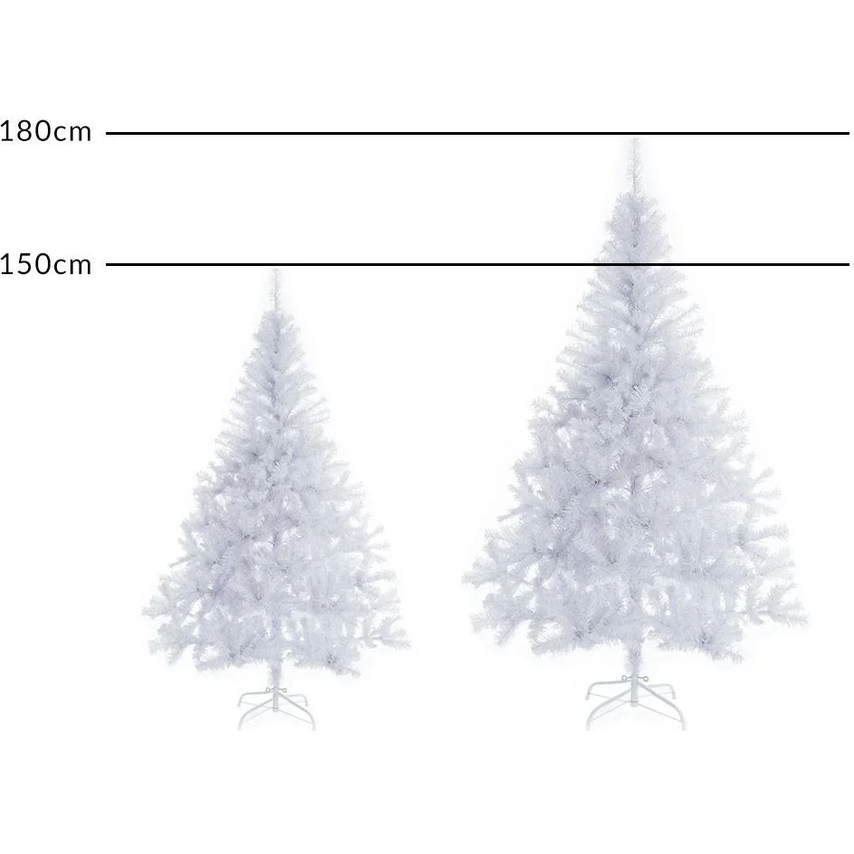 Künstlicher Weihnachtsbaum mit Schnee-Effekt -Weiß 150cm - 2