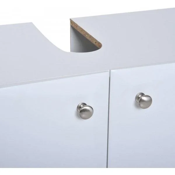 Badschrank Bad Unterschrank Badmöbel Weiß - 2