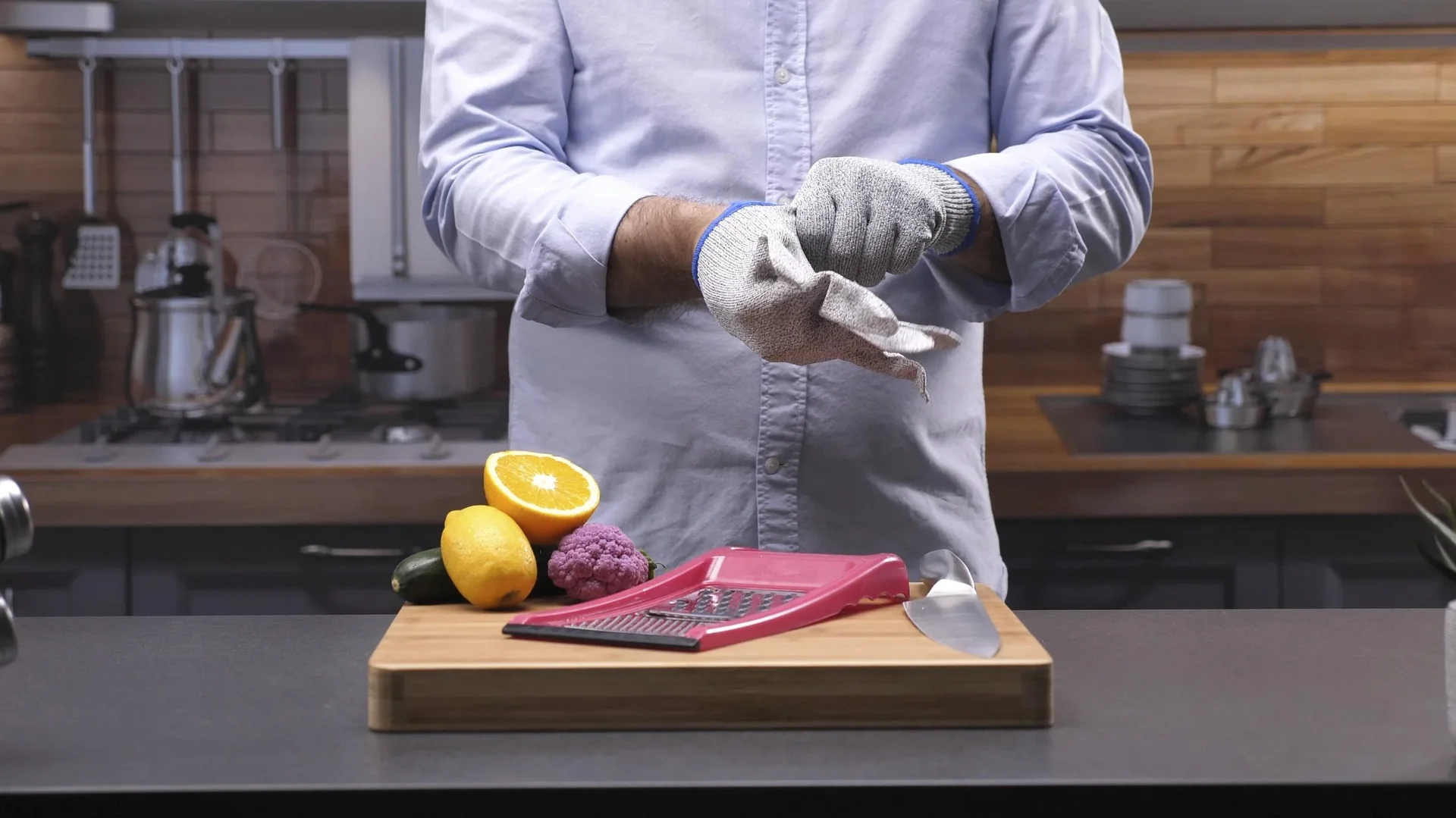 Schneid-Schutz-Handschuh, 2er Set, 1 Paar, Universalgröße - 4