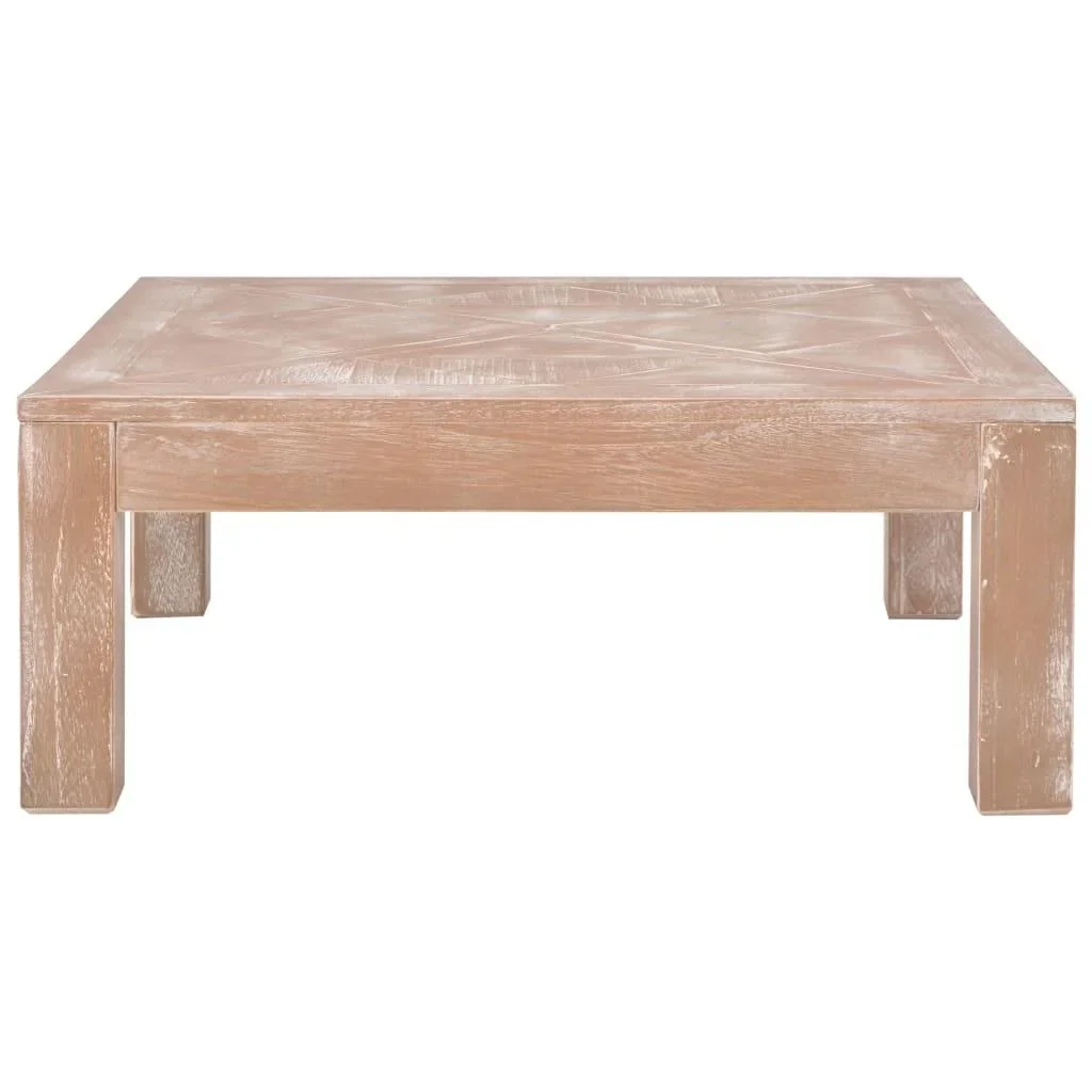 Couchtisch 70x70x28 cm Kiefer massiv - 4