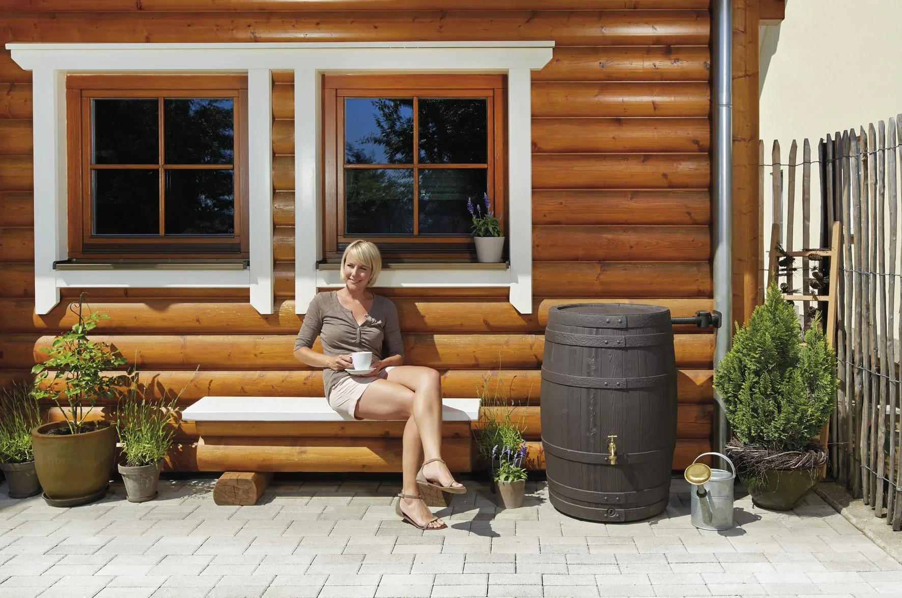 Regentonne "Barrica", 420 l, braun - 1