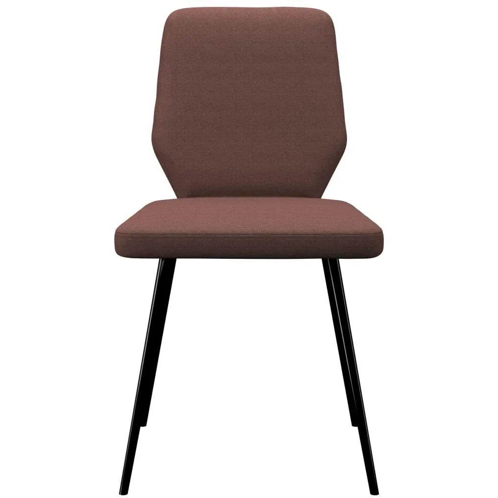 Esszimmerstühle 2-Sitzer Stoff braun - 2