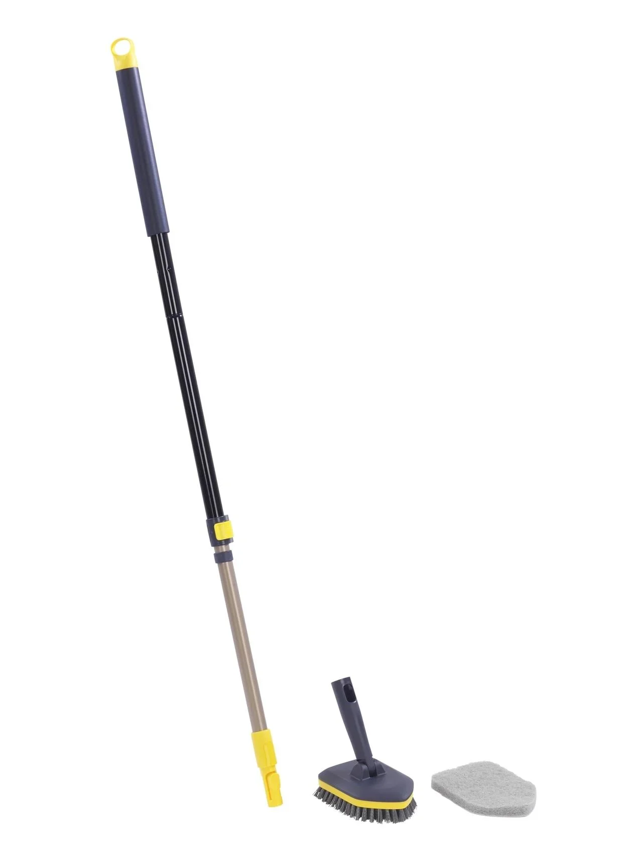 2 in 1 In- und Outdoor-Wischer, mit Teleskopstiel und 2 Aufsätzen - 6