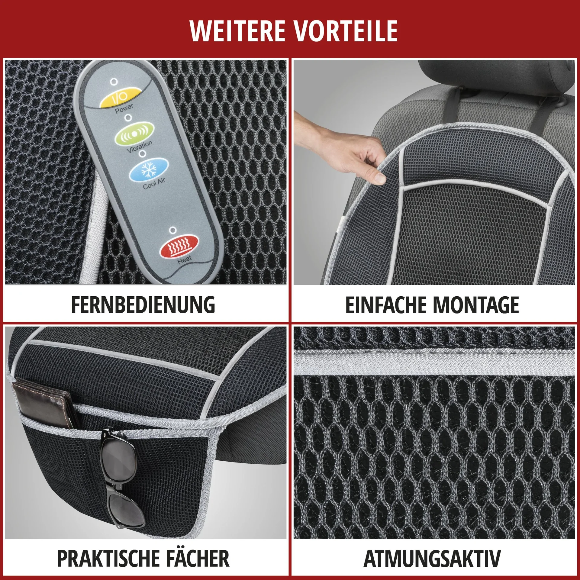 Auto-Sitzauflage "COOLHEAT" - mit Massagefunktion - 2