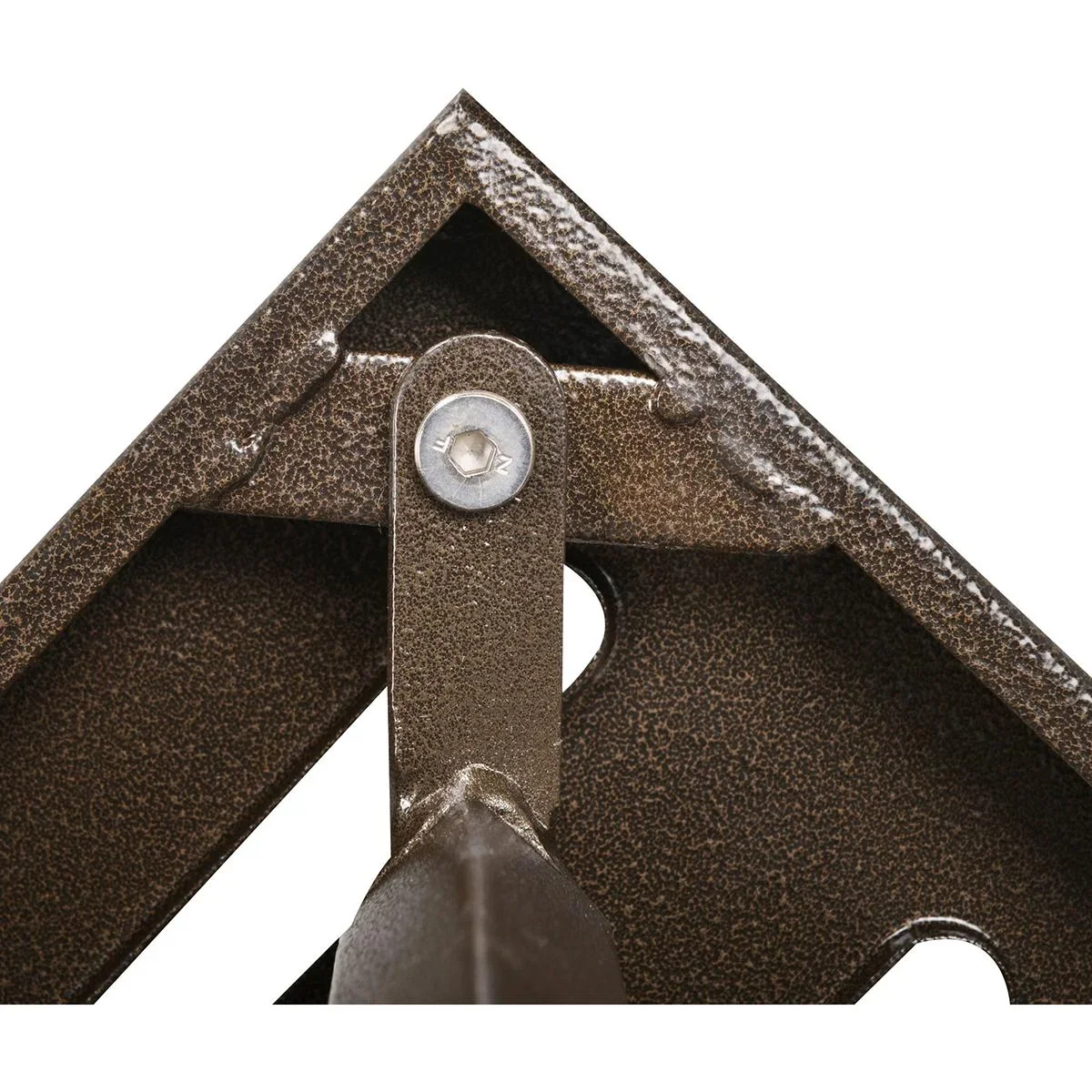 Gartentisch mit Schirmloch braun - 0